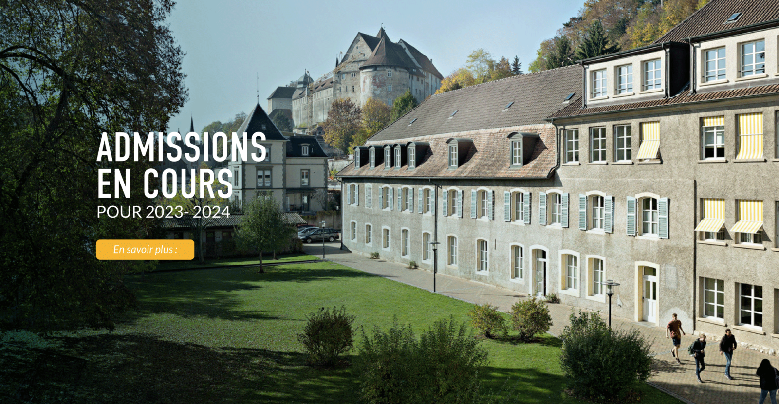 Admissions en cours 2023-2024